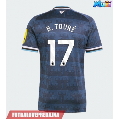 Lacne Muži Futbalové dres Newcastle United Bazoumana Toure #17 2026-27 Krátky Rukáv - Preč